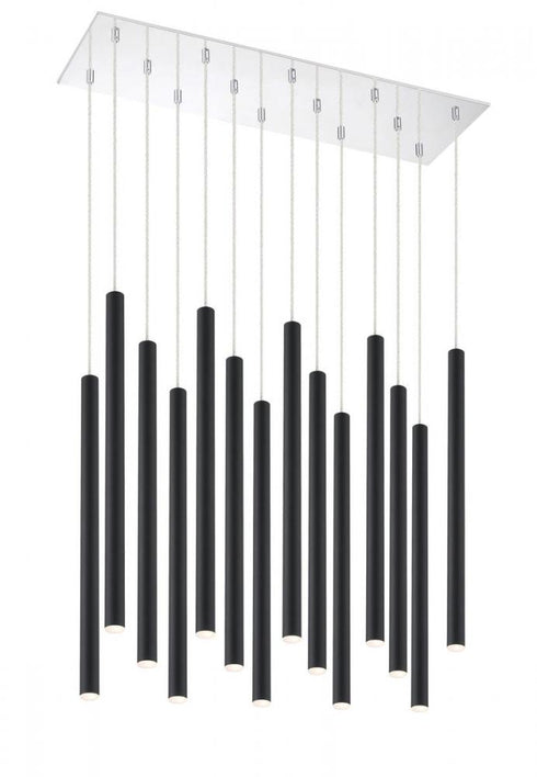 Z-Lite Forest 14 Light Chandelier in Chrome Finish Model: 917MP24-BN-LED-14LCH