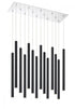 Z-Lite Forest 14 Light Chandelier in Chrome Finish Model: 917MP24-BN-LED-14LCH