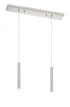 Z-Lite Forest 2 Light Linear Chandelier in Brushed Nickel Finish Model: 917MP12-BN-LED-2LBN