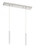 Z-Lite Forest 2 Light Linear Chandelier in Brushed Nickel Finish Model: 917MP12-BN-LED-2LBN