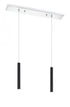 Z-Lite Forest 2 Light Linear Chandelier in Brushed Nickel Finish Model: 917MP12-BN-LED-2LBN