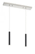 Z-Lite Forest 2 Light Linear Chandelier in Brushed Nickel Finish Model: 917MP12-BN-LED-2LBN