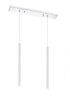 Z-Lite Forest 2 Light Linear Chandelier in Brushed Nickel Finish Model: 917MP24-BN-LED-2LBN