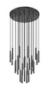 Z-Lite Forest 27 Light Chandelier in Brushed Nickel Finish Model: 919MP12-27R-BN-LED