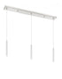 Z-Lite Forest 3 Light Linear Chandelier in Brushed Nickel Finish Model: 917MP12-BN-LED-3LBN