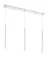 Z-Lite Forest 3 Light Linear Chandelier in Brushed Nickel Finish Model: 917MP24-BN-LED-3LBN