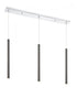 Z-Lite Forest 3 Light Linear Chandelier in Brushed Nickel Finish Model: 917MP24-BN-LED-3LBN