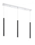 Z-Lite Forest 3 Light Linear Chandelier in Brushed Nickel Finish Model: 917MP24-BN-LED-3LBN