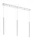Z-Lite Forest 3 Light Linear Chandelier in Brushed Nickel Finish Model: 917MP24-BN-LED-3LBN