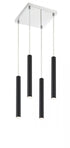 Z-Lite Forest 4 Light Chandelier in Chrome Finish Model: 917MP12-BN-LED-4SCH