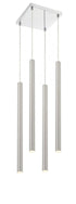 Z-Lite Forest 4 Light Chandelier in Chrome Finish Model: 917MP24-BN-LED-4SCH