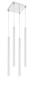 Z-Lite Forest 4 Light Chandelier in Chrome Finish Model: 917MP24-BN-LED-4SCH