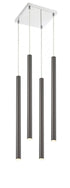Z-Lite Forest 4 Light Chandelier in Chrome Finish Model: 917MP24-BN-LED-4SCH