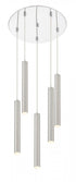 Z-Lite Forest 5 Light Chandelier in Chrome Finish Model: 917MP12-BN-LED-5RCH