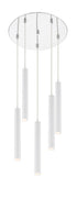 Z-Lite Forest 5 Light Chandelier in Chrome Finish Model: 917MP12-BN-LED-5RCH