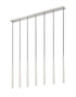 Z-Lite Forest 7 Light Linear Chandelier in Brushed Nickel Finish Model: 919MP24-7L-BN-LED