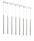 Z-Lite Forest 8 Light Linear Chandelier in Chrome Finish Model: 917MP24-BN-LED-8LCH