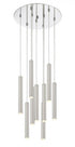 Z-Lite Forest 9 Light Chandelier in Chrome Finish Model: 917MP12-BN-LED-9RCH