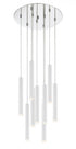 Z-Lite Forest 9 Light Chandelier in Chrome Finish Model: 917MP12-BN-LED-9RCH