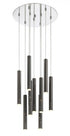 Z-Lite Forest 9 Light Chandelier in Chrome Finish Model: 917MP12-BN-LED-9RCH