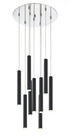 Z-Lite Forest 9 Light Chandelier in Chrome Finish Model: 917MP12-BN-LED-9RCH