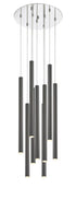 Z-Lite Forest 9 Light Chandelier in Chrome Finish Model: 917MP24-BN-LED-9RCH