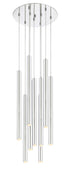 Z-Lite Forest 9 Light Chandelier in Chrome Finish Model: 917MP24-BN-LED-9RCH