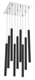 Z-Lite Forest 9 Light Chandelier in Chrome Finish Model: 917MP24-BN-LED-9SCH