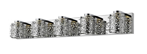 Z-Lite Fortuna 5 Light Vanity in Chrome Finish Model: 906-5V-LED