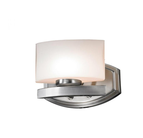 Z-Lite Galati 1 Light Wall Sconce in Brushed Nickel Finish Model: 3013-1V