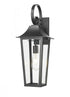 Z-Lite Gannon 1 Light Outdoor Wall Light in Black Finish Model: 5008M-BK