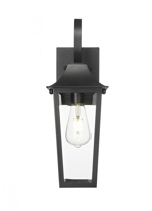 Z-Lite Gannon 1 Light Outdoor Wall Light in Black Finish Model: 5008S-BK