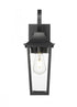 Z-Lite Gannon 1 Light Outdoor Wall Light in Black Finish Model: 5008S-BK