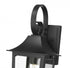 Z-Lite Gannon 1 Light Outdoor Wall Light in Black Finish Model: 5008S-BK