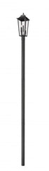 Z-Lite Gannon 3 Light Outdoor Post Mount Fixture in Black Finish Model: 5008PHBR-5009P120-BK