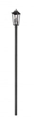 Z-Lite Gannon 3 Light Outdoor Post Mount Fixture in Black Finish Model: 5008PHBR-5009P120-BK