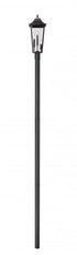 Z-Lite Gannon 3 Light Outdoor Post Mount Fixture in Black Finish Model: 5008PHBR-5009P120-BK