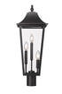 Z-Lite Gannon 3 Light Outdoor Post Mount Fixture in Black Finish Model: 5008PHBR-BK