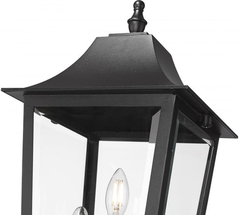 Z-Lite Gannon 3 Light Outdoor Post Mount Fixture in Black Finish Model: 5008PHBR-BK