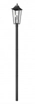 Z-Lite Gannon 3 Light Outdoor Post Mount Fixture in Black Finish Model: 5008PHXLR-5009P96-BK