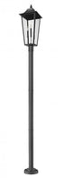 Z-Lite Gannon 3 Light Outdoor Post Mount Fixture in Black Finish Model: 5008PHXLR-567P-BK