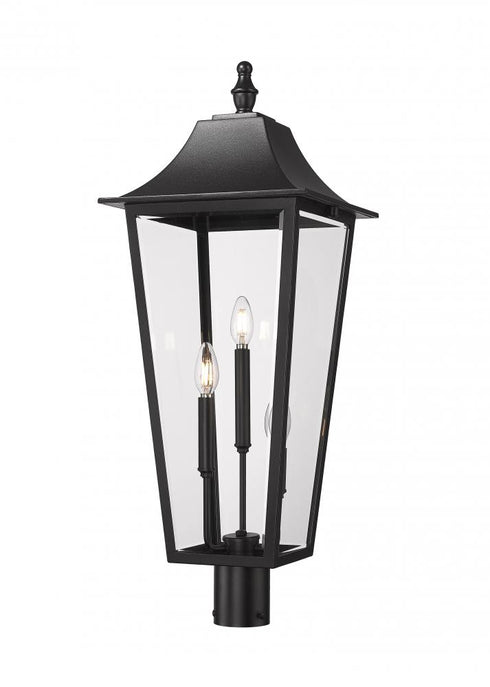 Z-Lite Gannon 3 Light Outdoor Post Mount Fixture in Black Finish Model: 5008PHXLR-BK