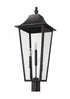 Z-Lite Gannon 3 Light Outdoor Post Mount Fixture in Black Finish Model: 5008PHXLR-BK