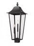 Z-Lite Gannon 3 Light Outdoor Post Mount Fixture in Black Finish Model: 5008PHXLS-BK