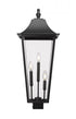 Z-Lite Gannon 3 Light Outdoor Post Mount Fixture in Black Finish Model: 5008PHXLS-BK