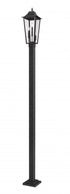 Z-Lite Gannon 3 Light Outdoor Post Mounted Fixture in Black Finish Model: 5008PHBS-536P-BK