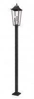 Z-Lite Gannon 3 Light Outdoor Post Mounted Fixture in Black Finish Model: 5008PHXLS-536P-BK