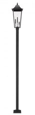 Z-Lite Gannon 3 Light Outdoor Post Mounted Fixture in Black Finish Model: 5008PHXLS-536P-BK