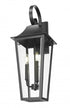 Z-Lite Gannon 3 Light Outdoor Wall Light in Black Finish Model: 5008B-BK