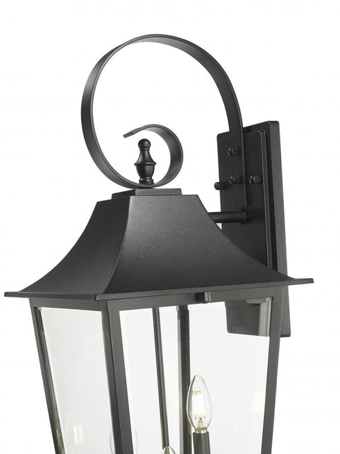 Z-Lite Gannon 3 Light Outdoor Wall Light in Black Finish Model: 5008XL-BK